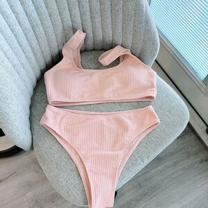 SHEIN pale pink bikini set